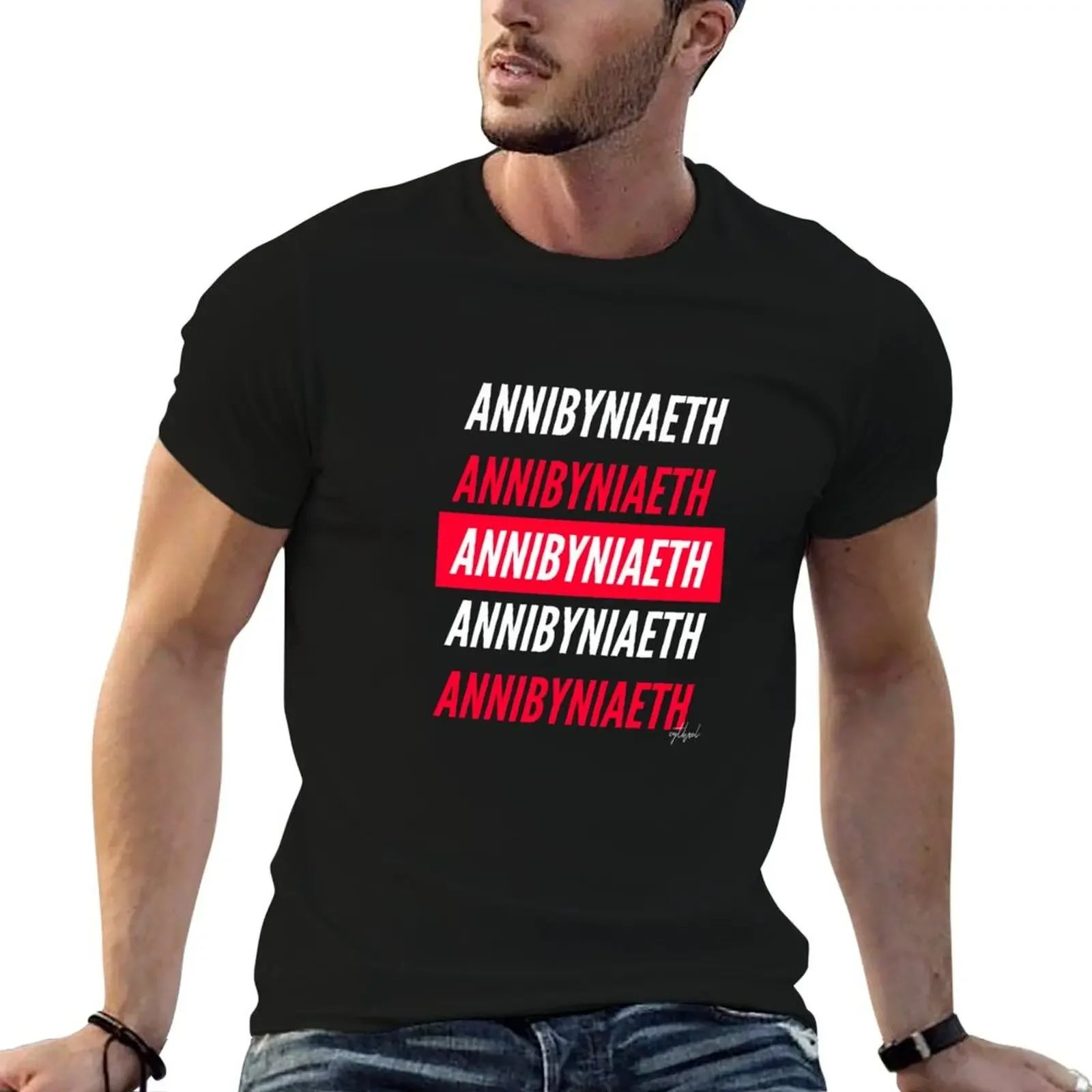 ANNIBYNIAETH T-Shirt vintage clothes anime anime clothes custom shirt Men's t shirts