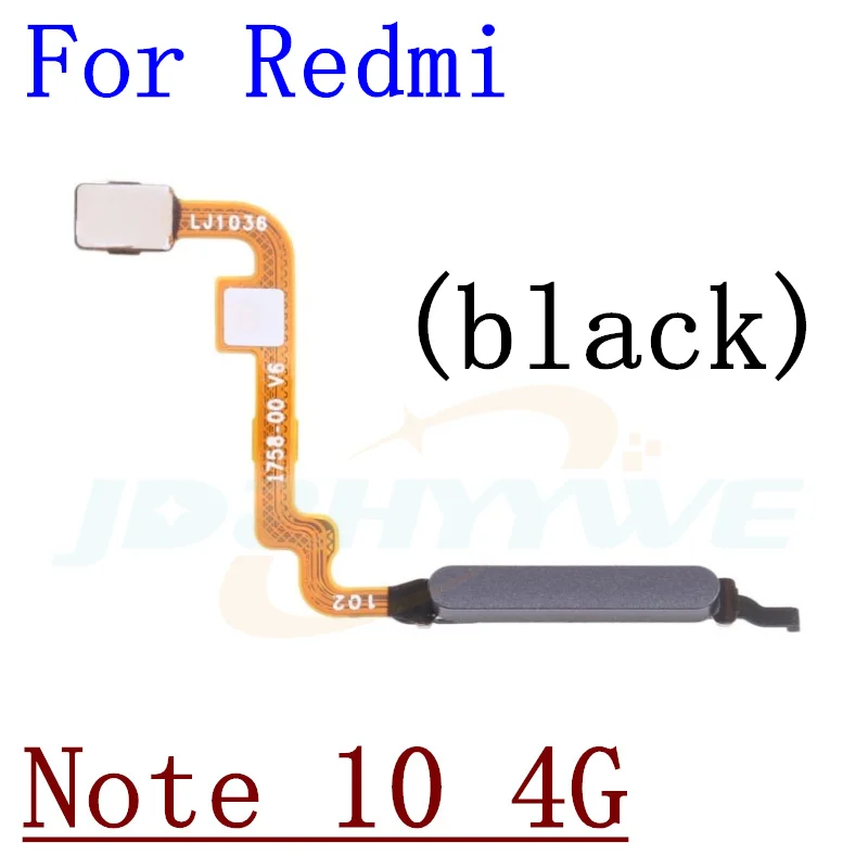 Fingerprint For Xiaomi Redmi Note 10 Pro Note10pro 4G 5G Home Button Menu Return Key Fingerprint Sensor Flex Cable
