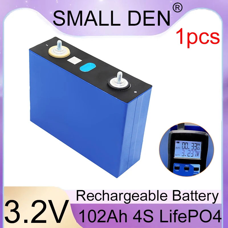 

New 3.2V 102Ah Lifepo4 Battery 3C High Power DIY 4S 12V 24V 48V Golf Cart Yacht RV Solar Energy Storage Tool