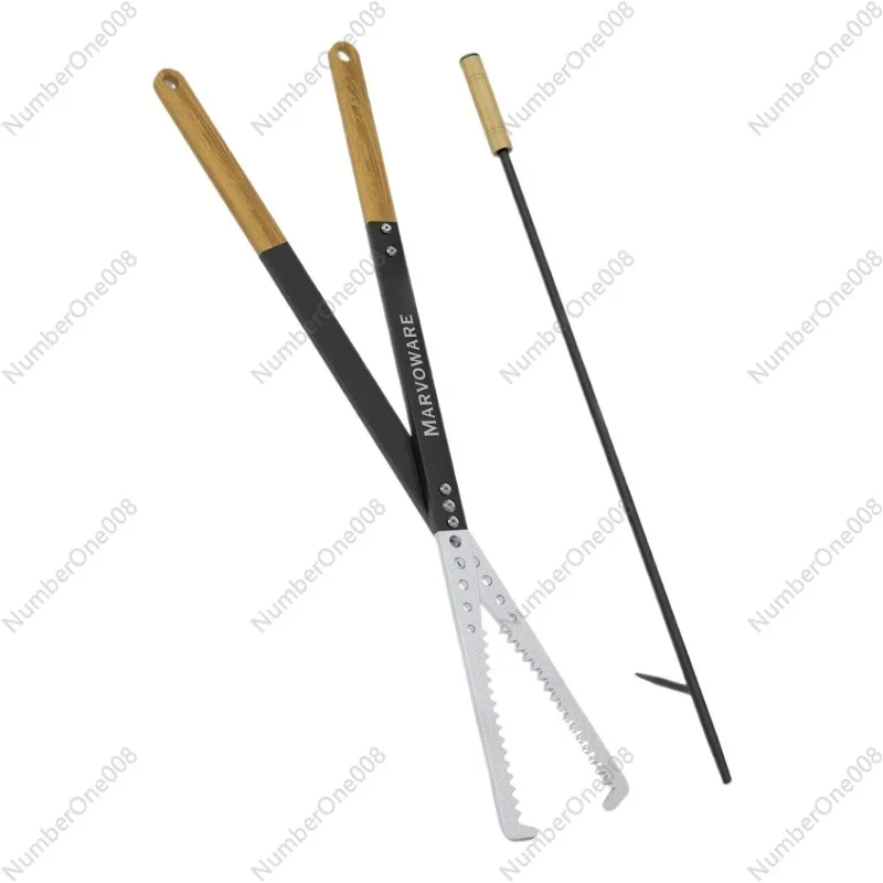 heavy-duty-tongs-and-fire-poker-set-with-wood-insulated-handle-furnace-poker-grabber