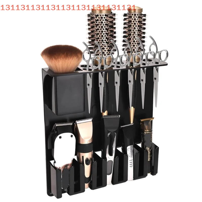 

Wall Electric Clipper Rack Hair Trimmer Shaver Holder Mounted Hair Dryer Barber Storage Box Salon Practical Tool