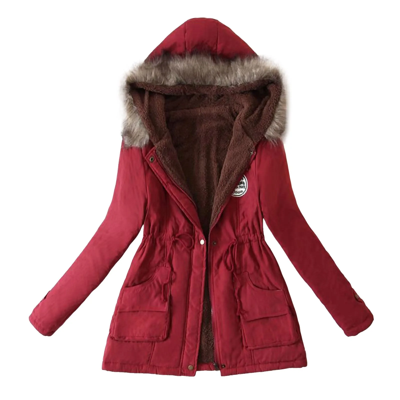 2024 Herfst Winter Vrouwen Warme Jas Gewatteerde Casual Slanke Jas Emboridery Capuchon Parka Gewatteerde Warme Overjas Abrigo Para Mujer