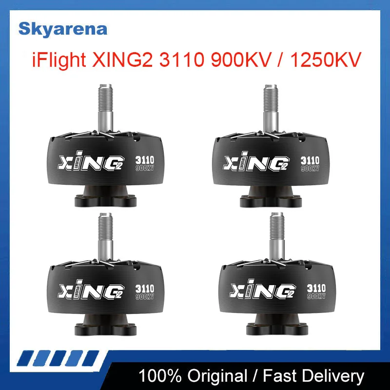 

iFlight XING2 3110 900KV / 1250KV FPV Cinelifter Motor with 5mm titanium alloy shaft for FPV