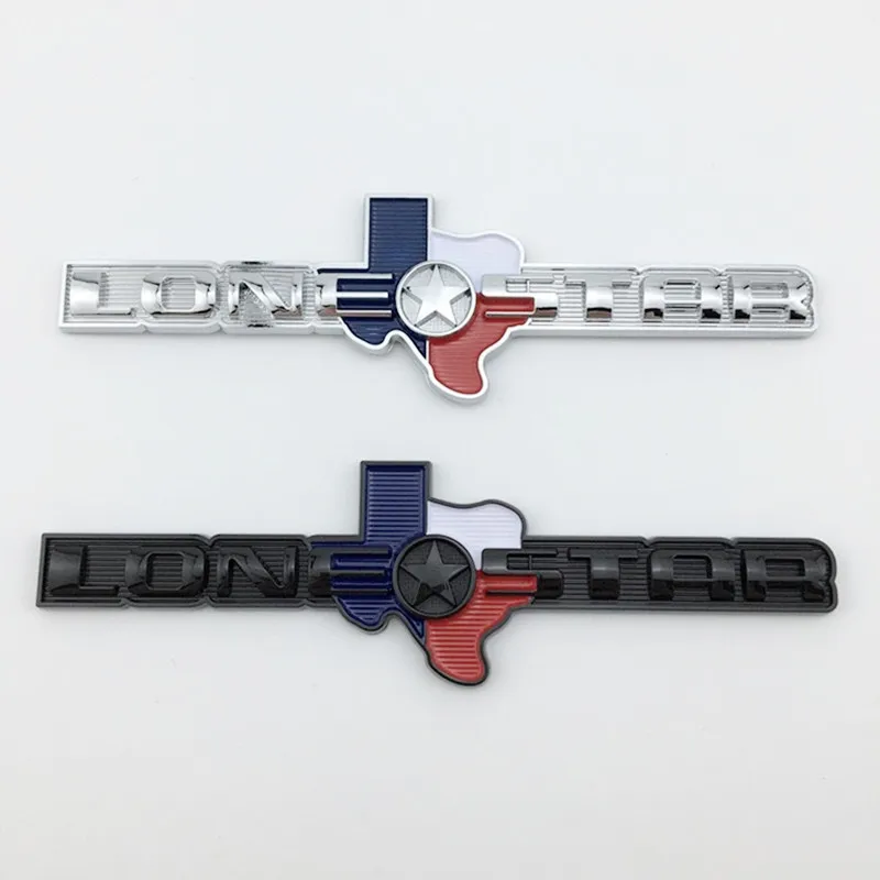 Car Stickers 1pcs 3D ABS TEXAS EDITION Lone Star EMBLEM BADGE for CHEVY SILVERADO GMC SIERRA TRUNK STICKER DECAL