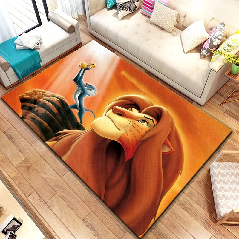 

The Lion King cartoon printed area carpet for children Living room Bedroom floor mat Kitchen mat Children's Bedroom Mat