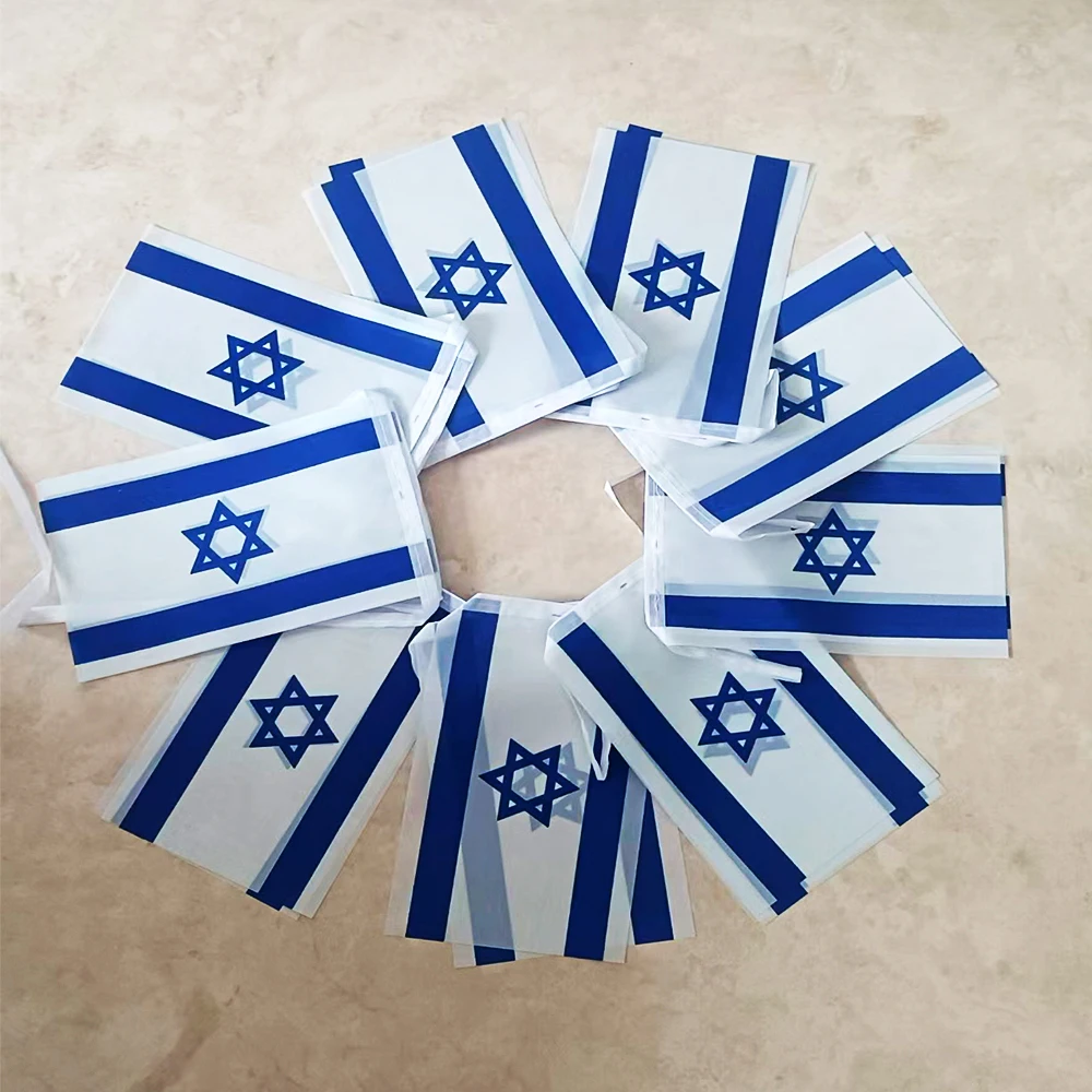 CYPOMELO Israeli Flag 14 × 21cm Festival Party Event Indoor and Outdoor Durable Israeli Flag 20 Small Flags