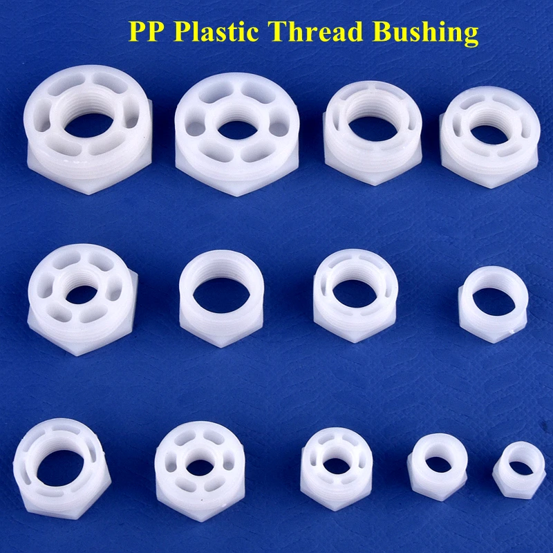 

5~50 Pcs 1/8" 1/4" 3/8" 1/2" 3/4" 1" Bushing Joint Aquarium Fish Tank Adapter Garden Water Pipe Hose Joints Reducing Connector