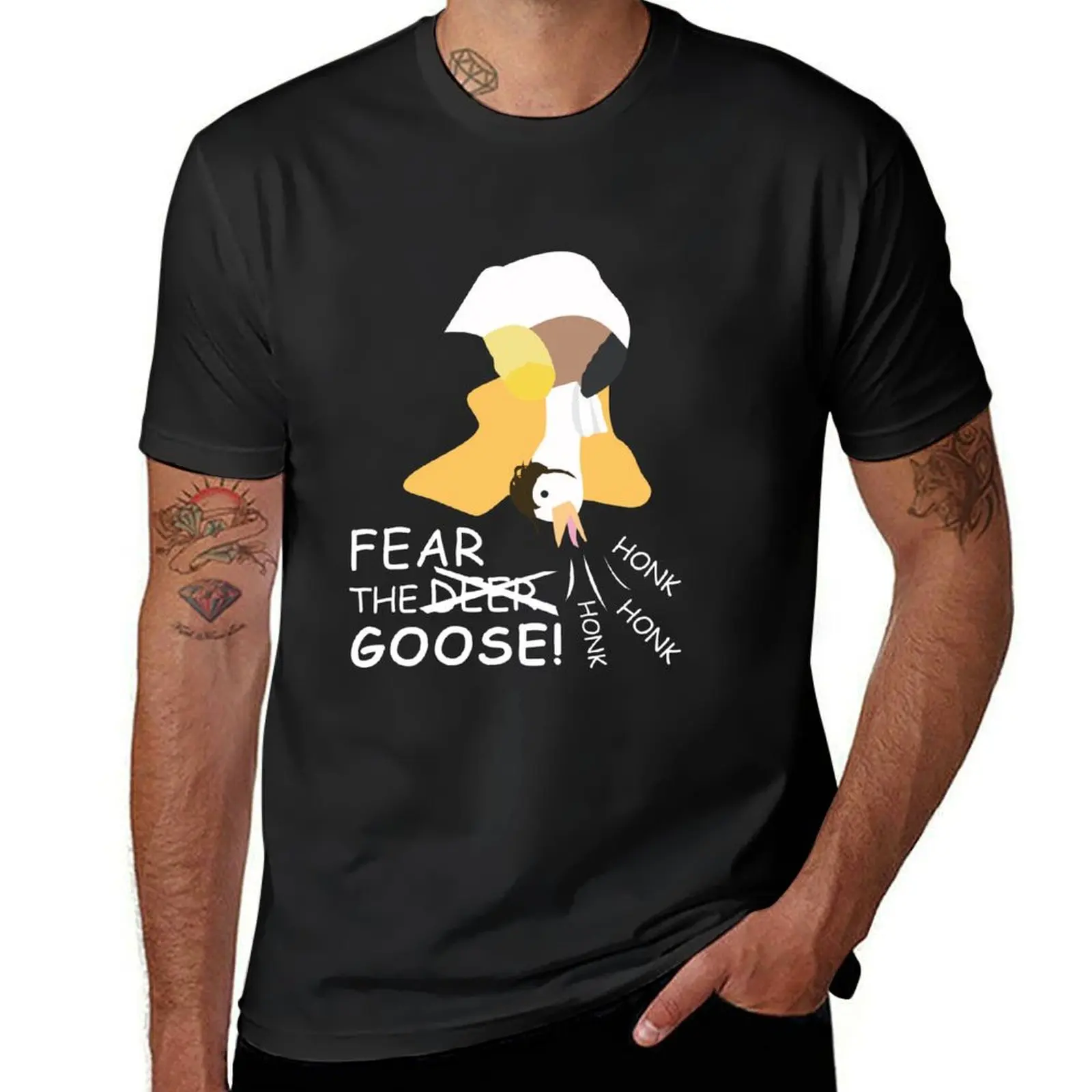 

Claude Goose T-Shirt customs design your own vintage funnys korean fashion Men's t-shirts