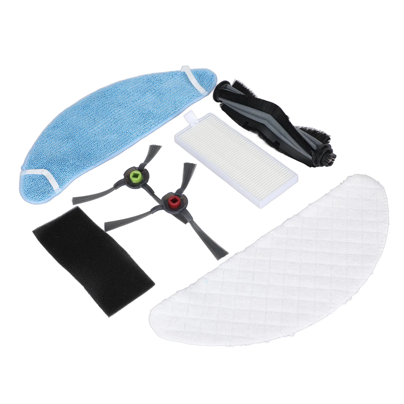 เครื่องกวาดชุดอุปกรณ์เสริมล้างทําความสะอาดได้ Mop Disposable Mop Rolling แปรงแปรงด้านข้างกรองสําหรับ Yeedi K650 Sweeper อะไหล่ชุด