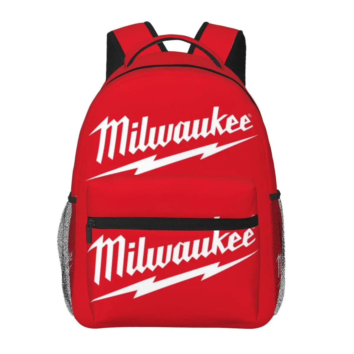 Popular W-milwaukeed Logo Printed Lightweight Casual Schoolbag For School, Outdoor, Shopping, Office 16in