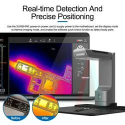 SUNSHINE ShortCam II Infrared Thermal Camera for Mobile Phone Motherboard Short Circuit Detector PCB Fault Diagnosis Instrument