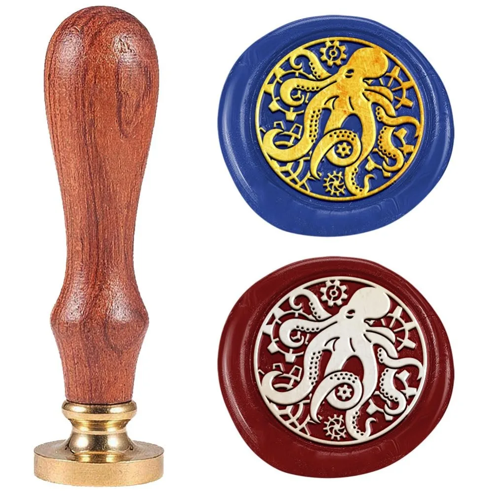 Steampunk Octopus Wax Seal Stamp 1