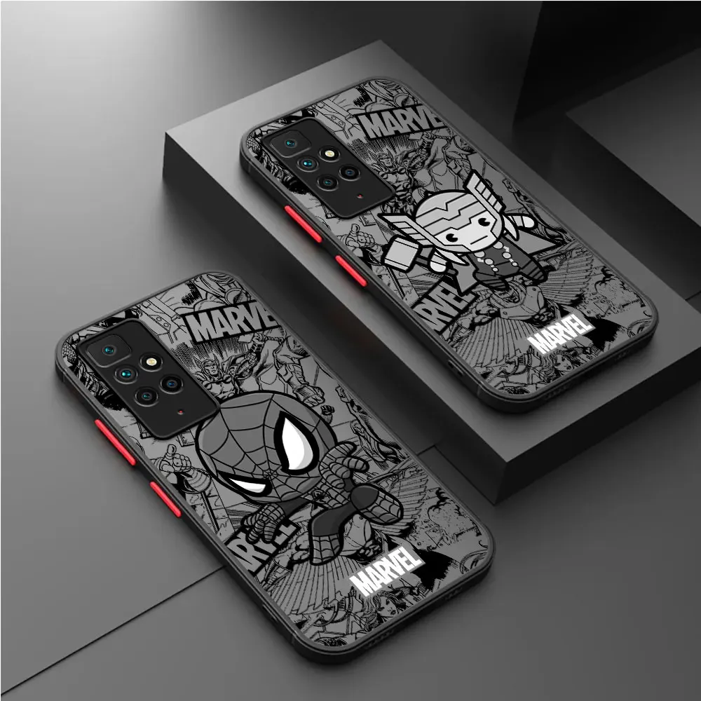 Marvel Comic Thor Loki Funda Case For Xiaomi Redmi Note 12 11 10 9 8 Pro 7 12C 10 10C 9A 9C 9T K40 8T 7 11S 10S 9S Phone Cover