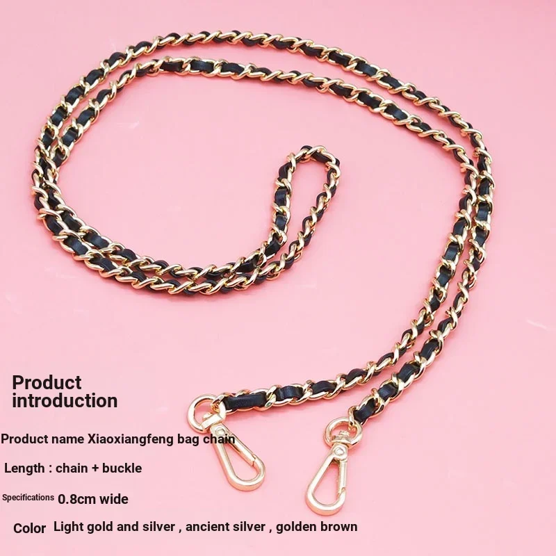 Universal Lanyard for Mobile Phone Crossbody Case Phone Charm Adjustable Strap Pu Leather Metal Chain Anti-Loss Hanging Rope