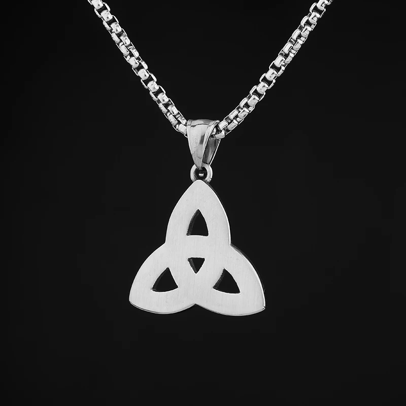 2024 New 316L Stainless Steel Viking Celtic Knot Pendant Necklace For Man Women Couple Gift Man Choker