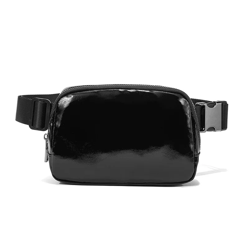 

New Unisex Leather Fanny Pack Adjustable Crossbody Breast Bag Outdoor Sports Running Cycling Fanny Pack