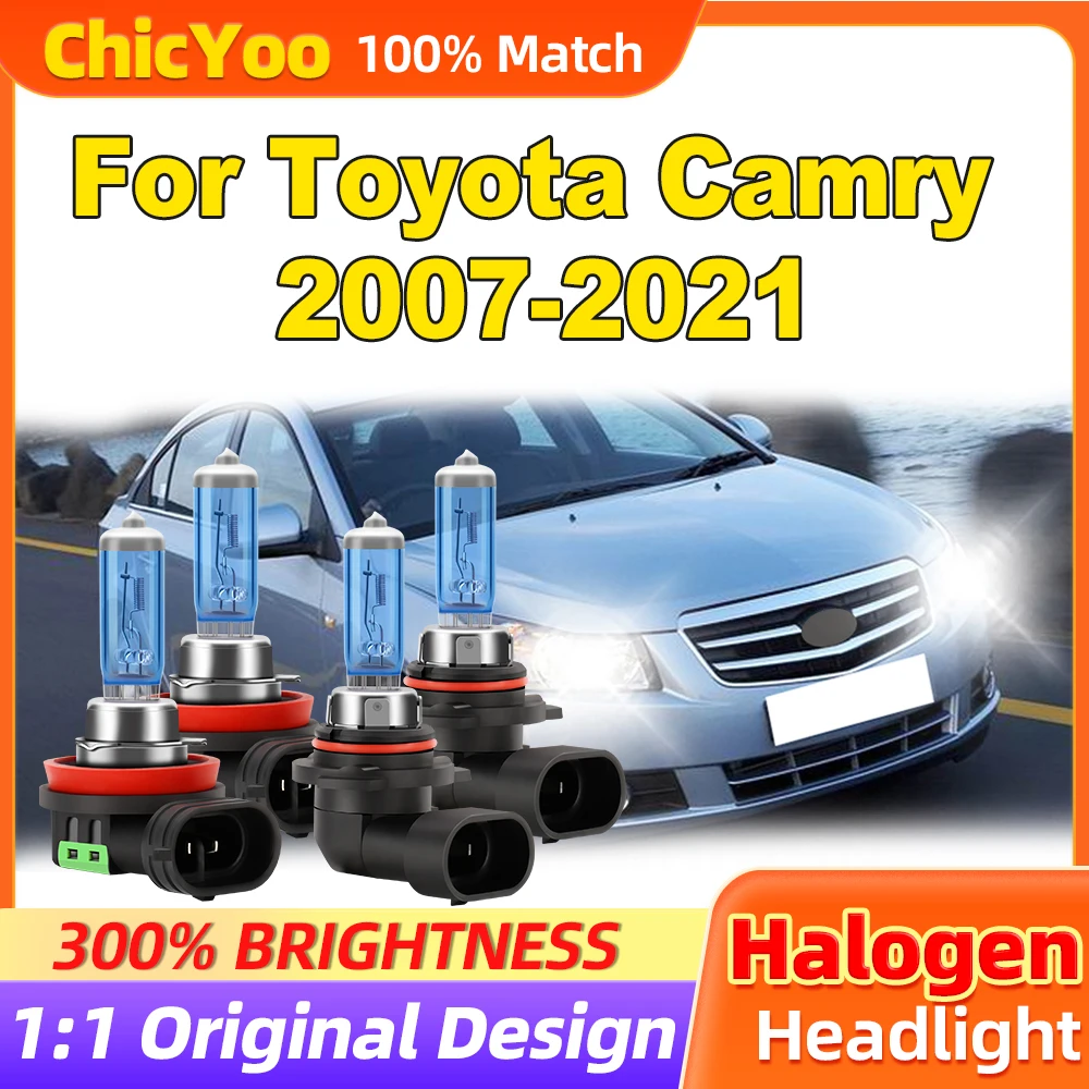 

Fit For Toyota Camry 2007-2018 2019 2020 2021 12000LM Halogen Headlamps 100W Auto Lamps 12V 6000K White Halogen Headlight Bulbs