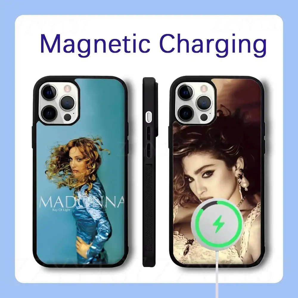 

M-Madonna 80s True Blue Phone Case For iPhone 17,16,15,14,13,12,11,Pro,Max,Plus,Air,Mini,SE Magsafe Magnetic Wireless Charging