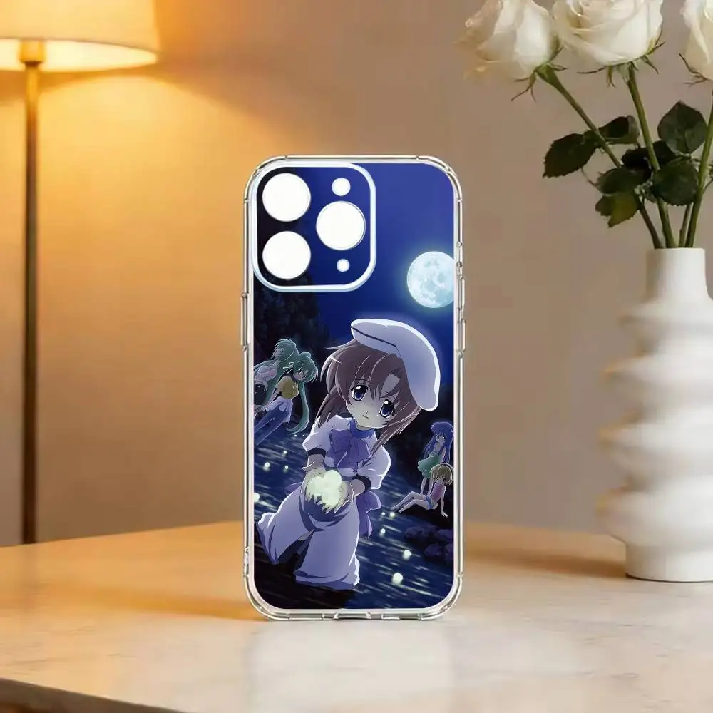 Suspense H-Higurashi When They C-Cry  Phone Case Transparent Soft Case For iPhone 14 16 15 17 13 12 11 Pro Max Plus view 3