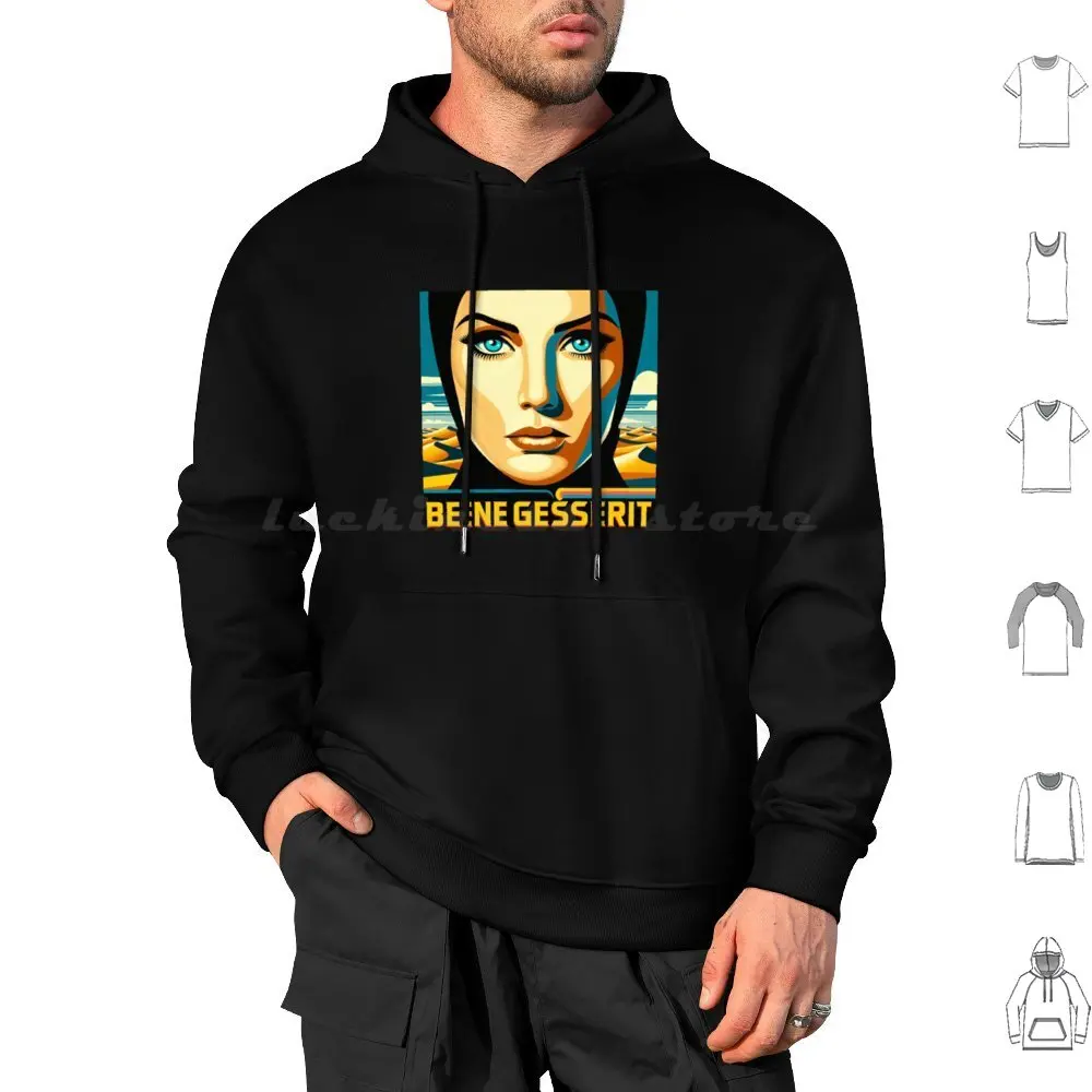 Bene Gesserit Sudadera con capucha de algodón de manga larga Bene Gesserit Atreides Ciencia ficción Libros Películas Dunas del desierto