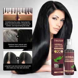White To Black Hair Serum White To Black Hair Moisturizing Conditioner Hair Oil for Fast Hair Growth Mask