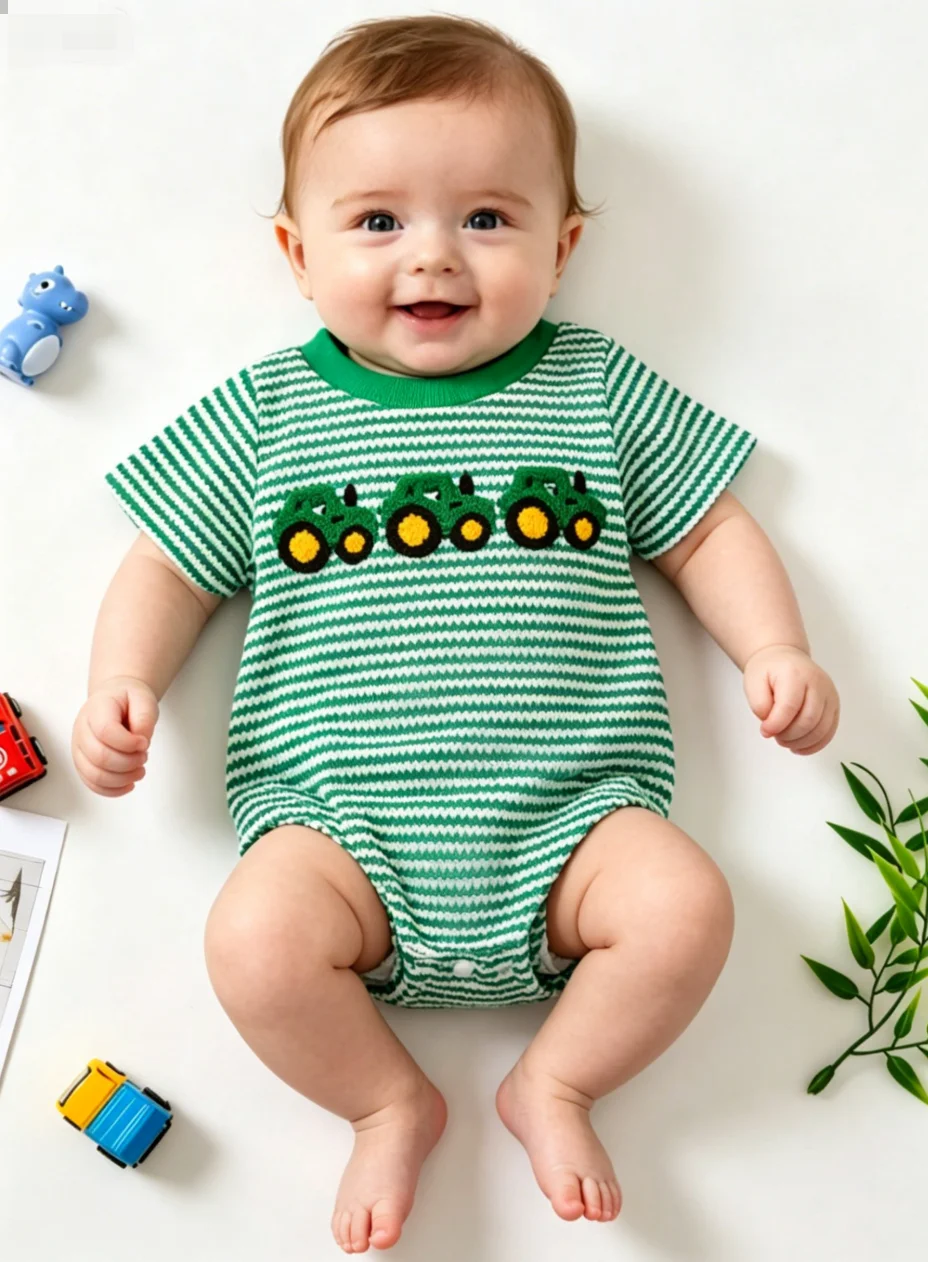 macacao-de-bebe-para-meninos-e-meninas-com-listras-verdes-e-azuis-roupa-para-recem-nascidos
