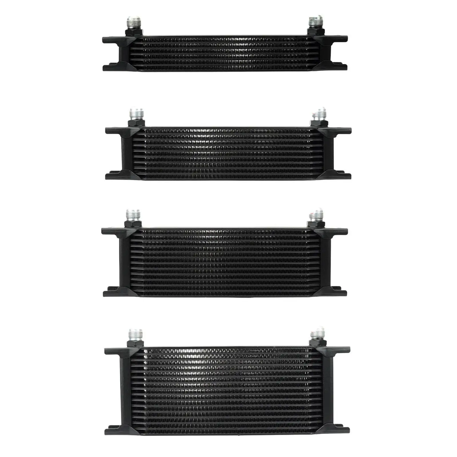 Transmission Oil Cooler Kit High Efficiency Stacked Plate Radiator Aluminum Universal Engine Cooling System for Auto