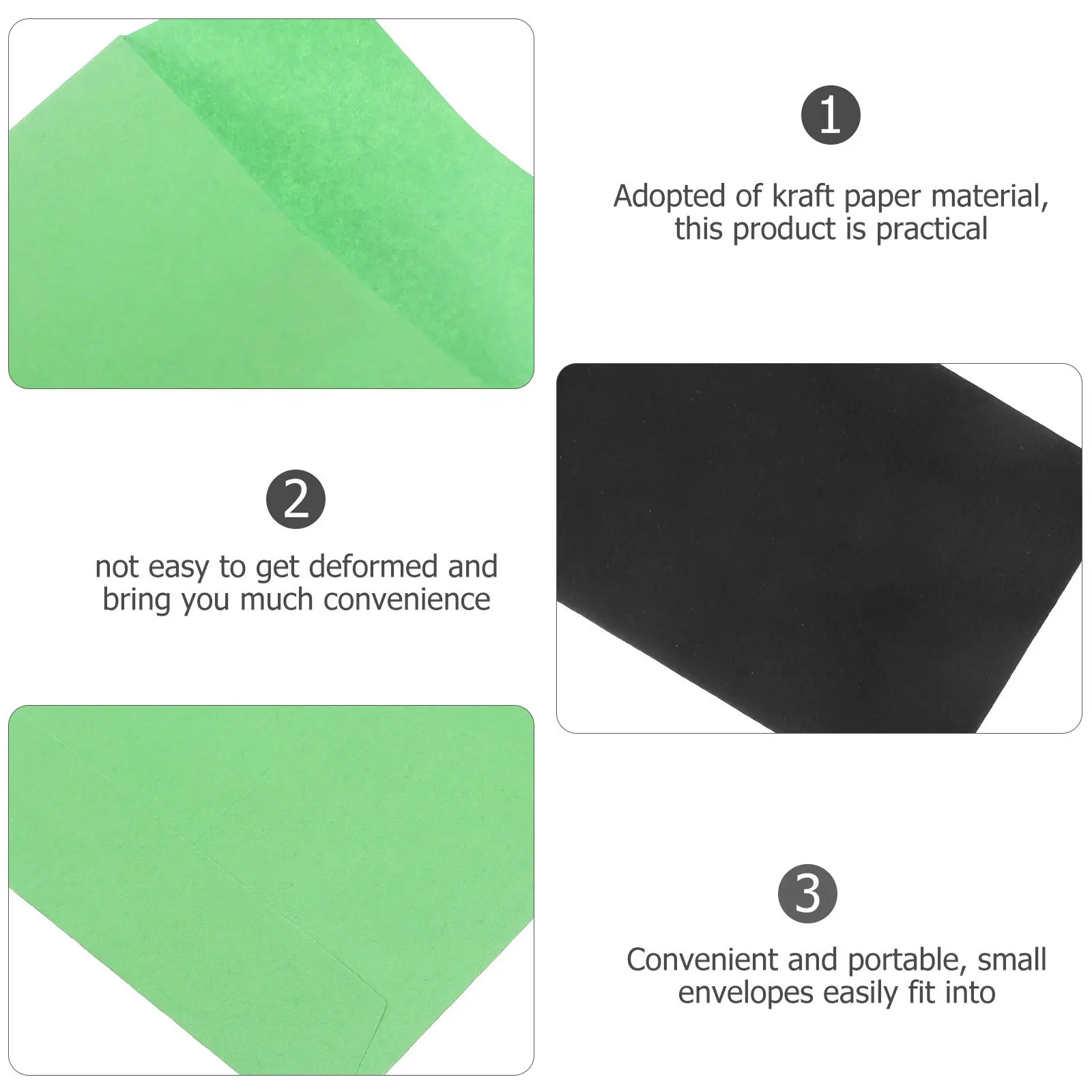 

100 шт. цветных крафтовых конвертов для денег, подарочных карт, марок, монет, украшений – портативное бюджетное решение