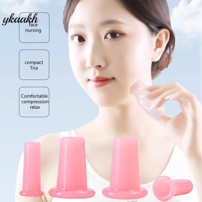 

1 2 4 шт. силиконовый вакуумный набор банок, массажная банка, антицеллюлитная присоска Гуа Ша, массажная баночная терапия для лица и тела