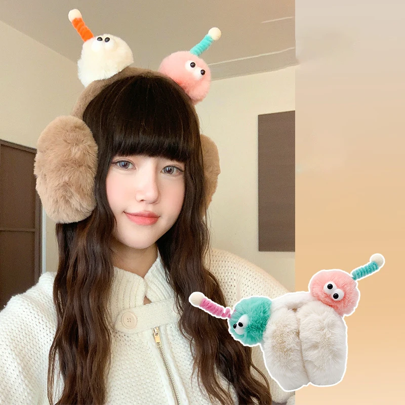 السيدات غطاء للأذنين الإبداعية الكرتون لطيف مضحك Kawaii الحلو تنوعا الشتاء أفخم الدافئة سميكة عالية الجودة الأذن غطاء للأذنين لفتاة