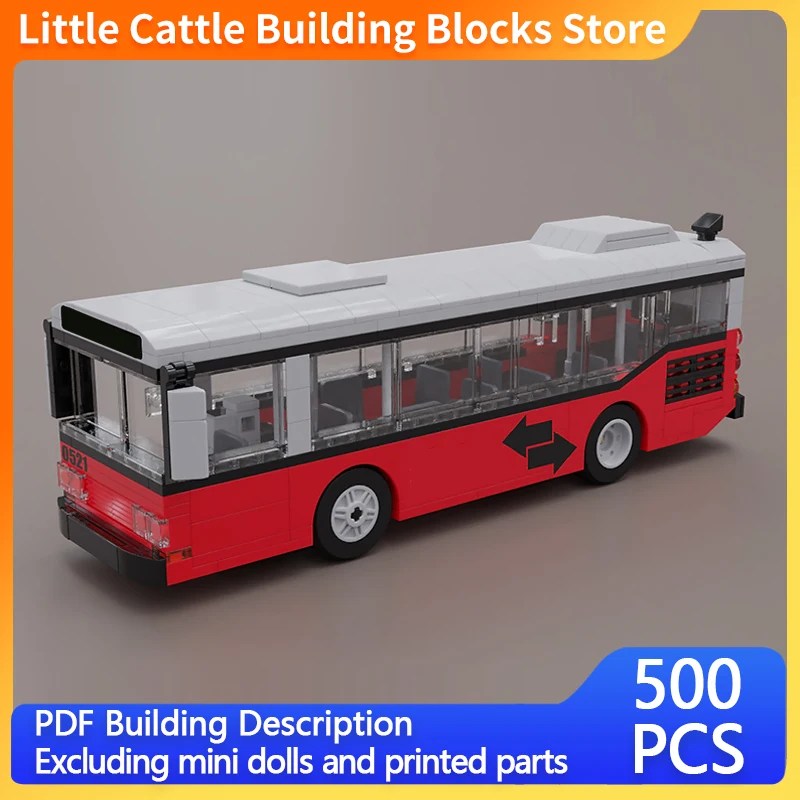 City Car Model MOC Building Bricks City Large Passenger Bus Modular Technology Gifts Holiday Assemble Toys Suit Display