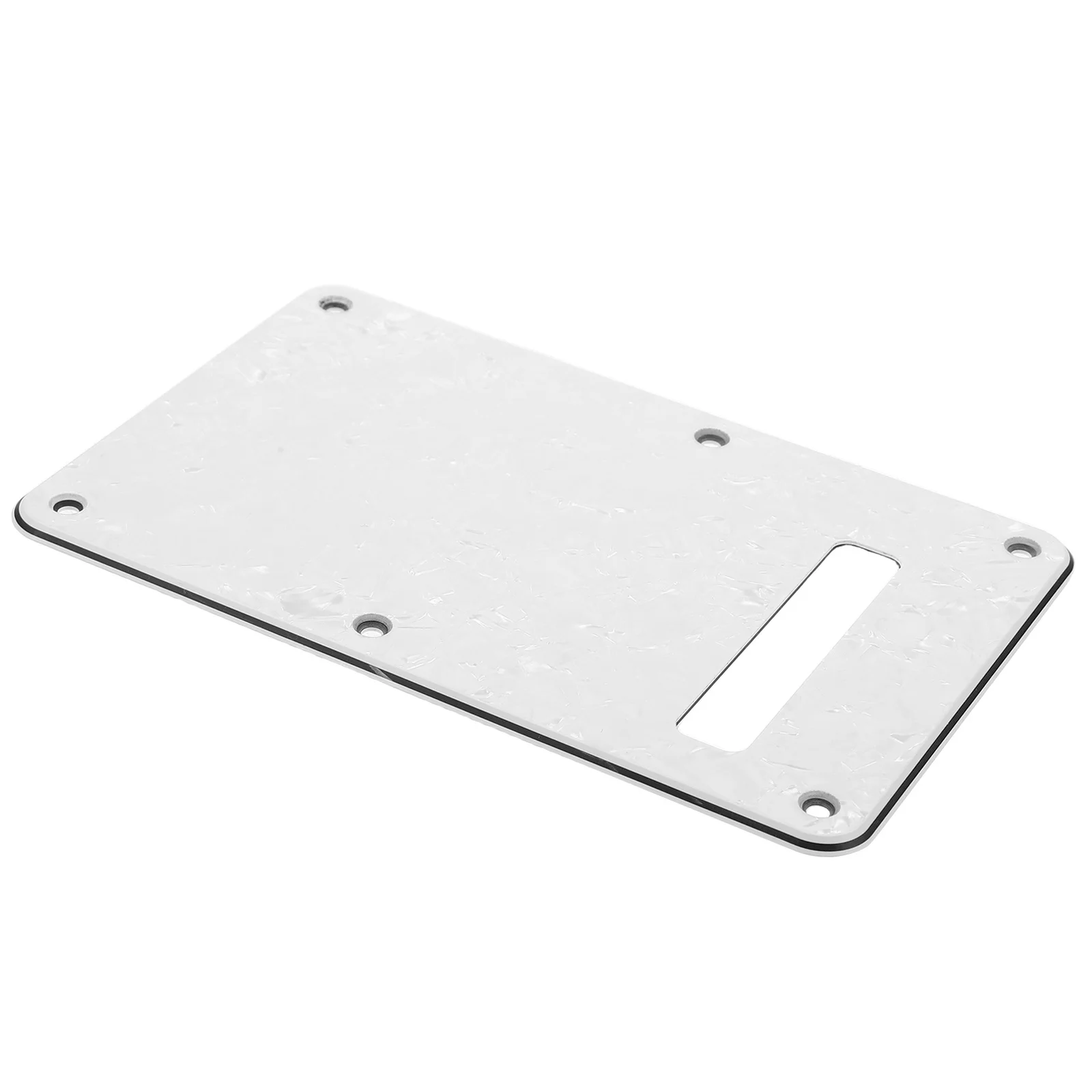 

2Pcs Electric Guitar Back Plate Plastic 6-Hole Rounded Edge Tremolo Cavity Cover Screws Replacement Guitar Accessories