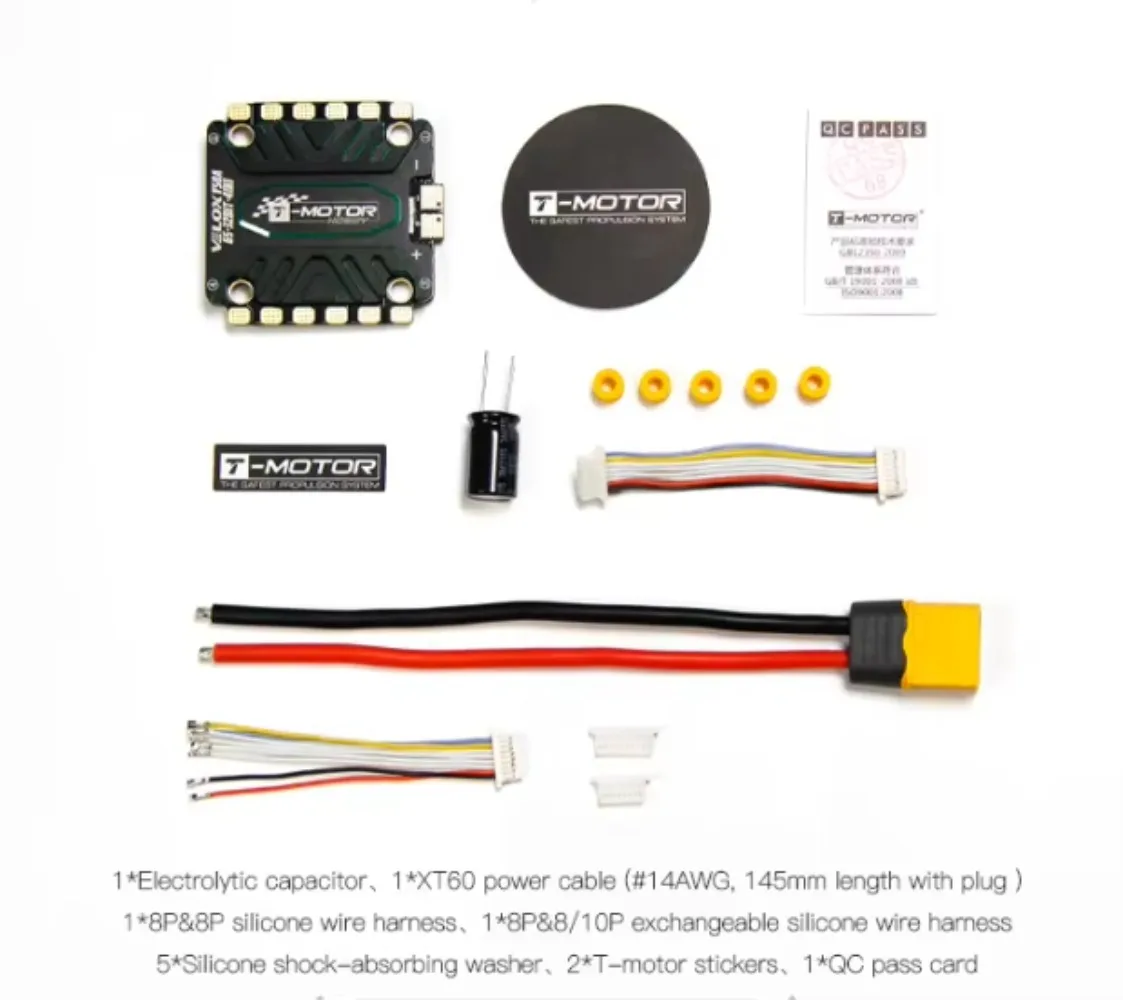 T-MOTOR VELOX V50A 6S BLHELI-32 4 en 1 ESC - T4 02 30*30 50A Controlador de velocidad ESC sin escobillas para pila de drones de carreras RC