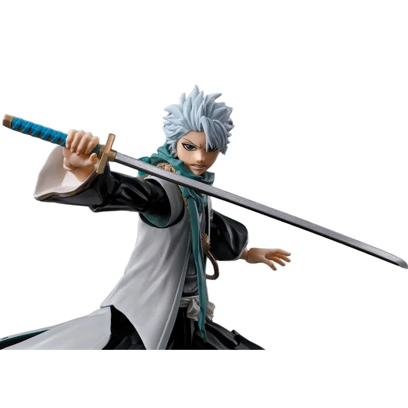 En Stock Original SHF Bandai BLEACH Series Hitsugaya Toushirou figura de acción juguete de animación regalo modelo coleccionista Anime Hobby