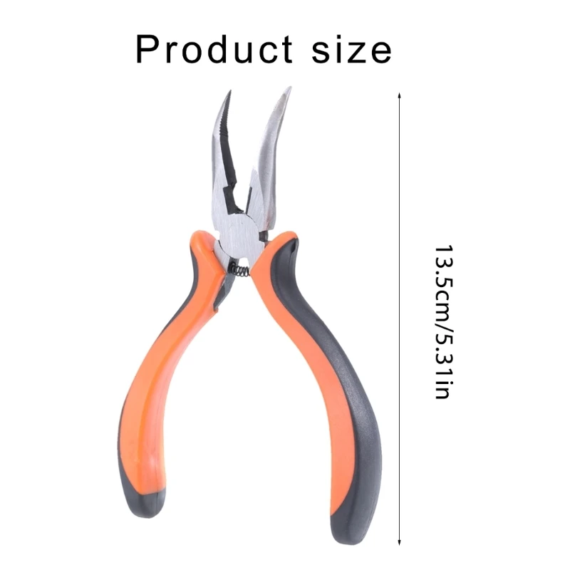 Kitchen Spring Loaded Chicken Duck Bone Pliers Curved Nose Pliers Handmade Tool Dropship