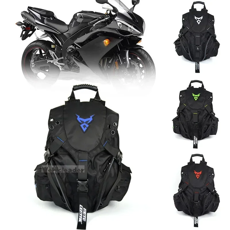 

Motorcycle Bag Helmet Backpack Waterproof Motocross For Cafe Racer Outdoor Sports Riding Motor Off-road Luggage Multifunctional