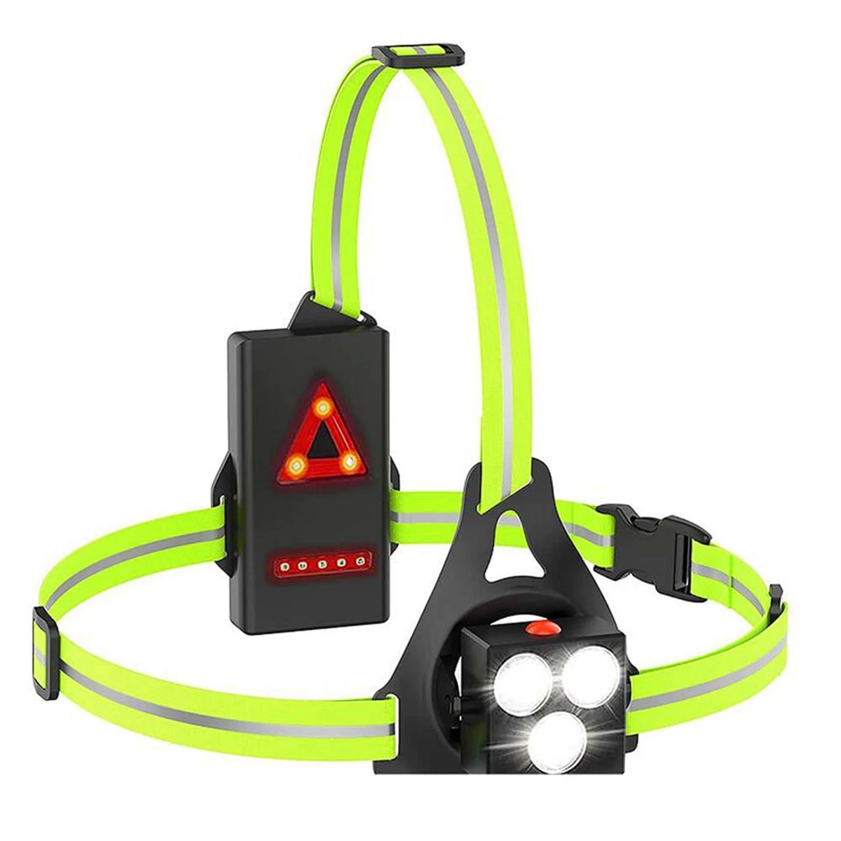 

Night Running Lights for Runners, LED Chest Lamps with Reflective Vest Gear and Rechargeable Battery Charging Lights