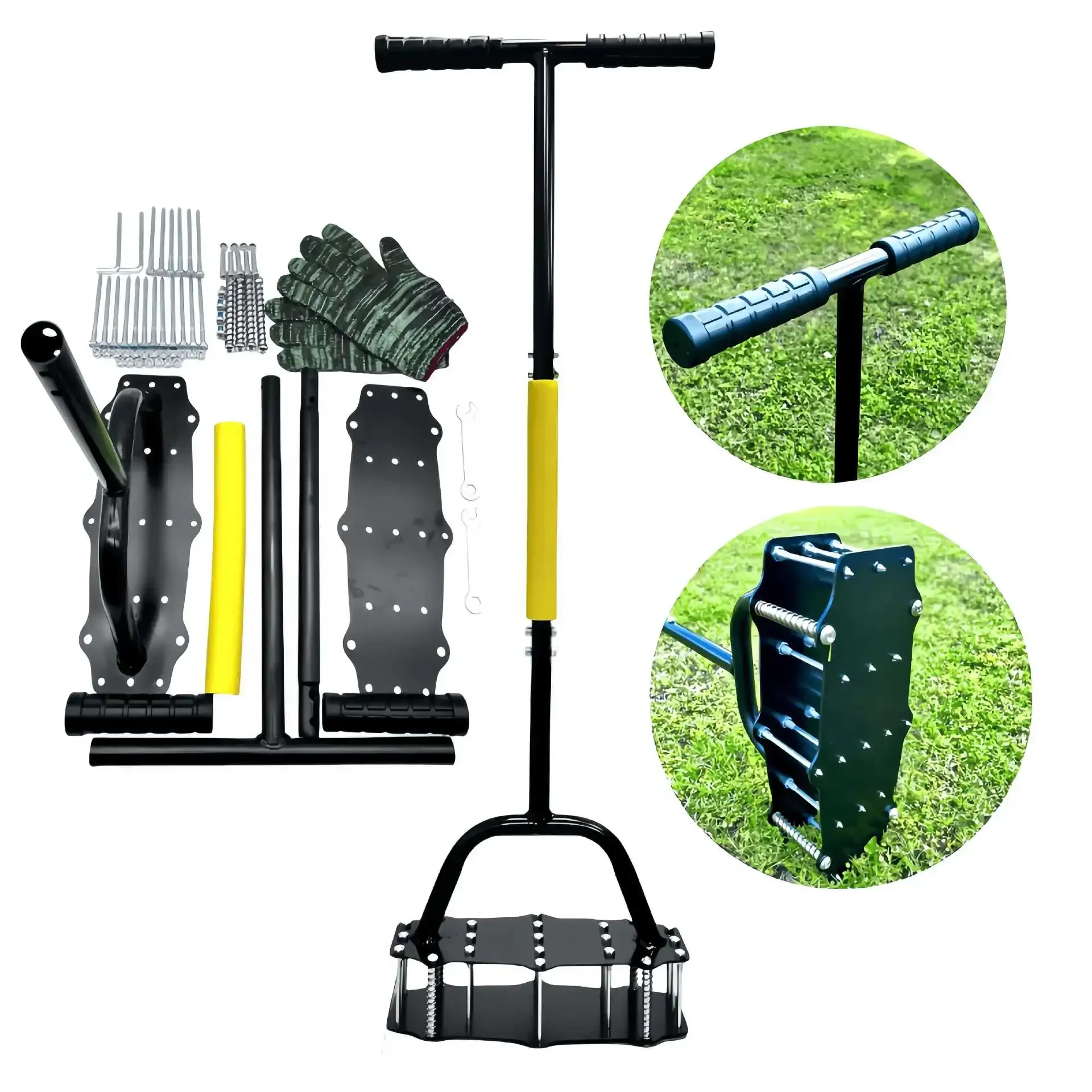 

Manual Garden Cultivator for Loosening Soil Stainless Steel Spring Tiller Removing Weeds & Improving Aeration Easy to Use
