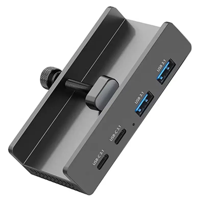 

A46M-USB3.2 10Gbps Desktop USB HUB Clamp High-Speed Extension Adapter Hub For Imac Air Pro Laptops PC