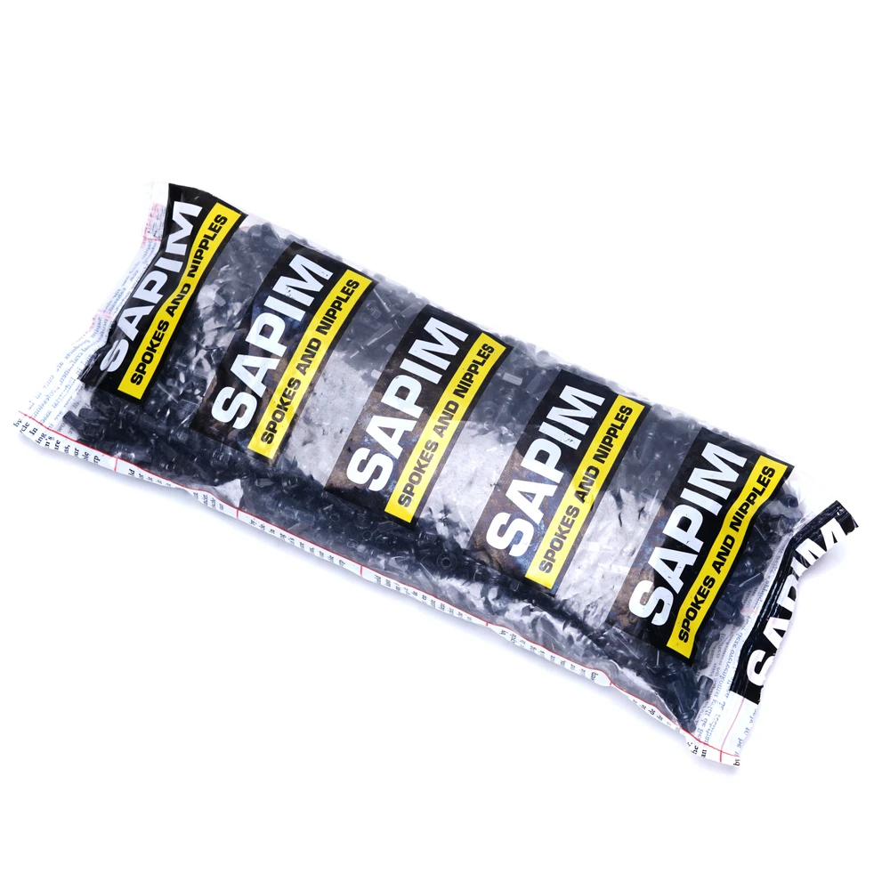 ECHTES SAPIM/Doble cuadrado bloqueo NIPPEL externa SCHWARZ se pudra 14G 16MM aluminio LEGIERUNG SCHWARZ