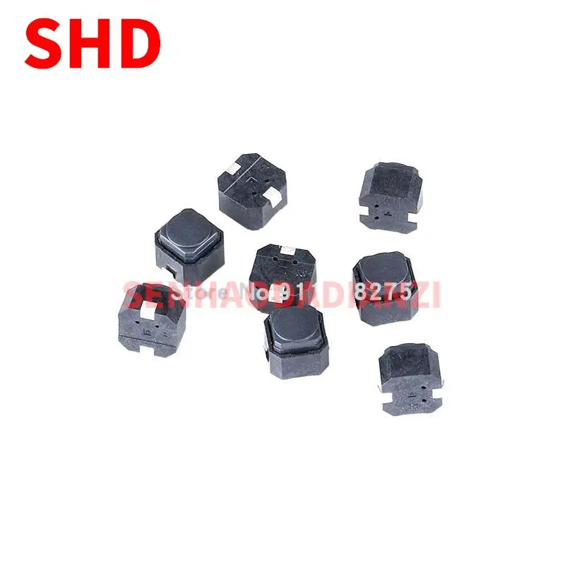 20PCS Braid Tact Switch 6*6*5MM Mute Switch Silicone Keypad Push Button Switch 6X6X5 MM 2Pins Silent Switches