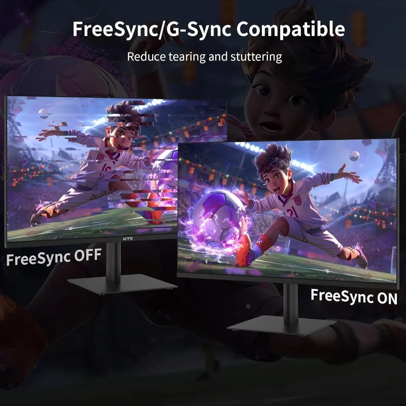 27 Inch QHD Computer Monitor, 2K 100Hz IPS Gaming Monitor, 1440P Frameless Eye Care PC Office Monitor with HDMI/DP