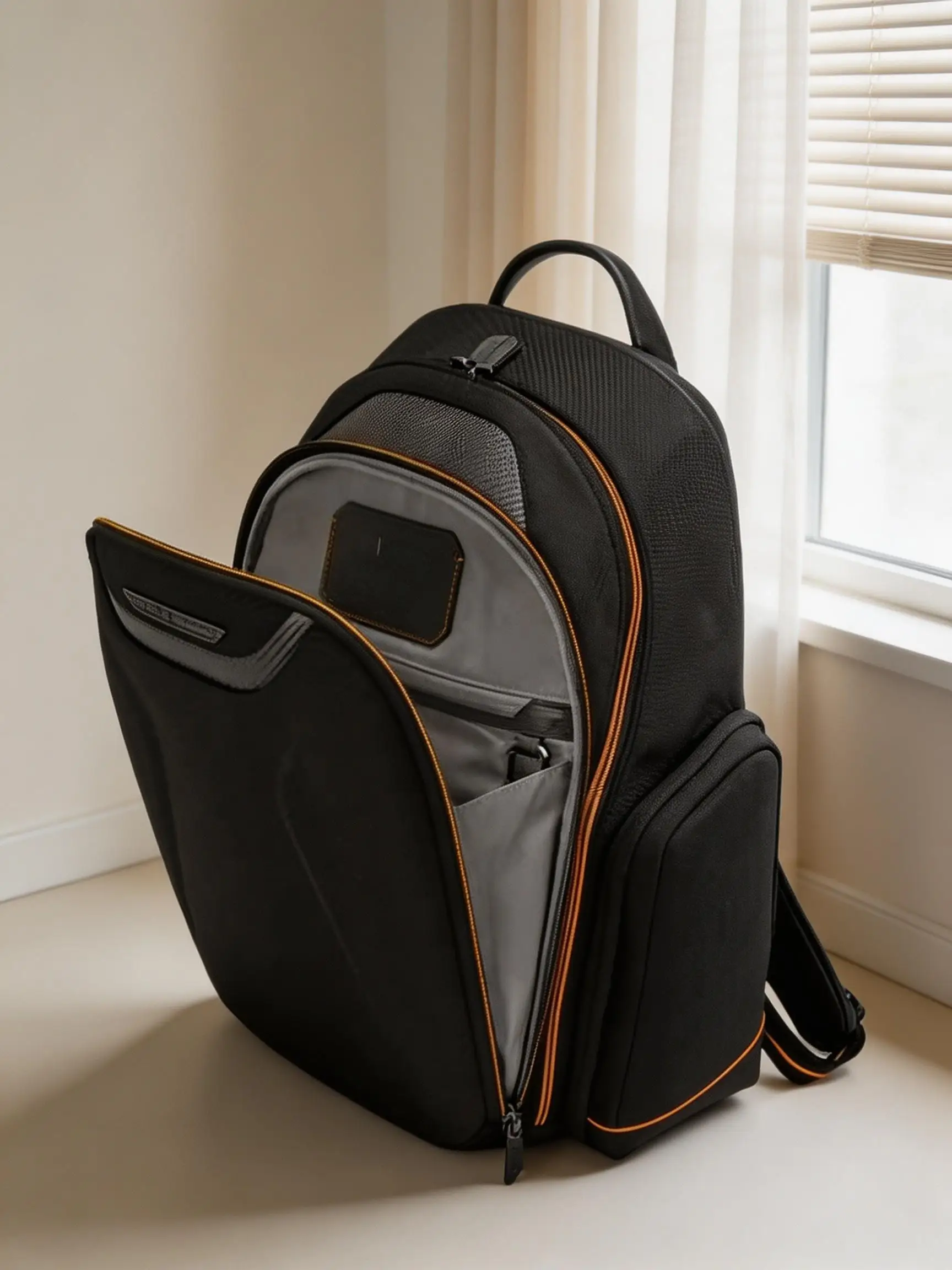 Ballistic Nylon Men’s Multi‑Functional Business Rucksack, Practical Backpack for Daily Commute