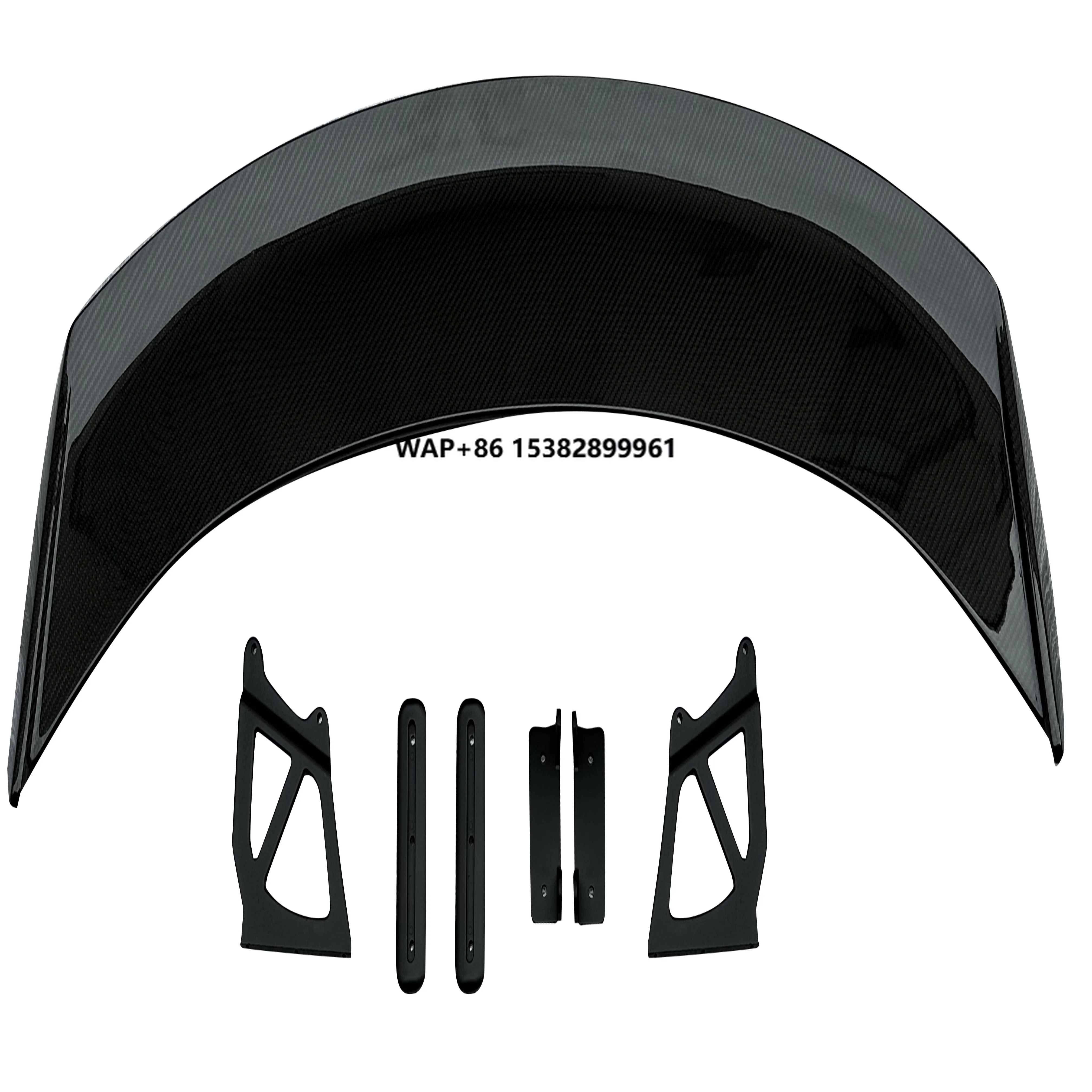 

Dry Carbon Fiber Rear Wing Spoiler for 718 Upgrade to GT4 Spoiler