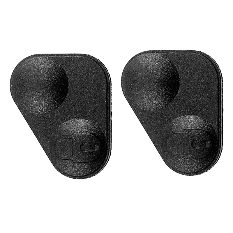 2X Rubber 2-Button Remote Key Fobs Pad Cover - YWC000300 For Land/Range Rover P38 Black