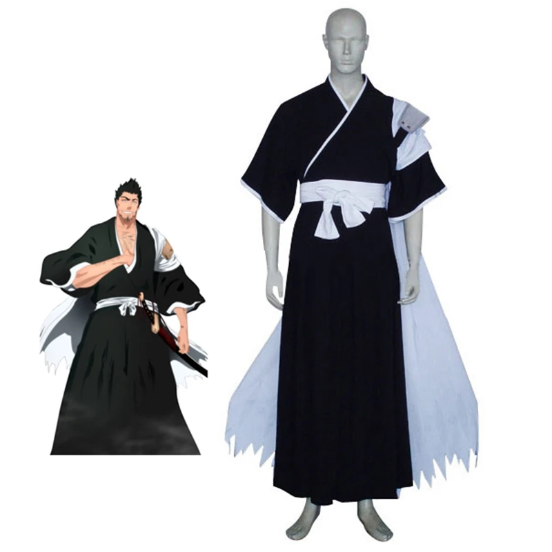 Ainclu Bleach Isshin Kurosaki Costume Anime Cosplay for Halloween Carnival Theme Party Kimono Dress