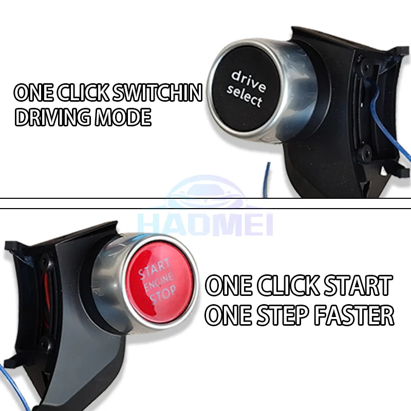 One Click Start Button Is Suitable For Audi A3 A4 A5 A6 R8 S3 S4 C8 And Other Vehicle Models, Steering Wheel Accessories