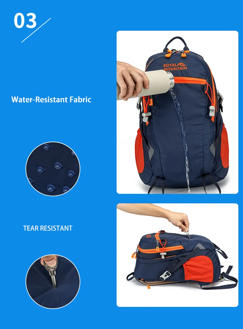 20L & 30L Auswahl Leichtgewichtiger Freizeitrucksack Unisex-Design mit Regenschutz Wasserabweisendes Gewebe Laptopfach – Detail 7