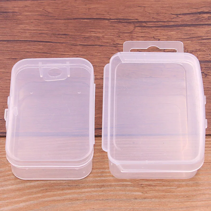 2Pcs 2 Styles Box Compartment Plastic Storage Box Jewelry Earring Bead Screw Holder Case Display Organizer Containe