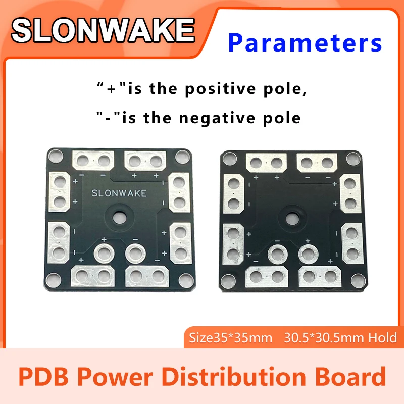 

SLONWAKE 30.5mmESC Power hole Distribution Board for DIY RC Mini Quadcopter Multicopter FPV Drone